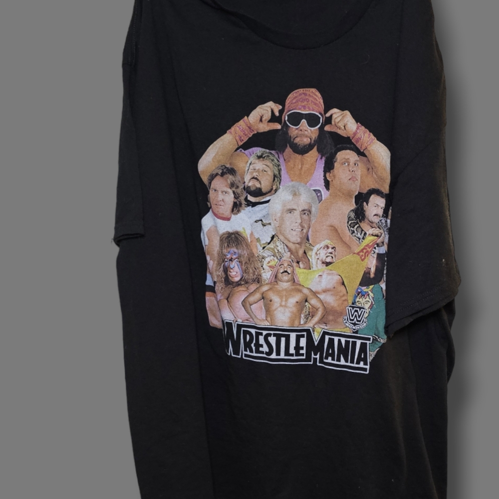 Vintage Style Wrestlemania Shirt Size 3XL Gildan Brand Shirt With Print On Front